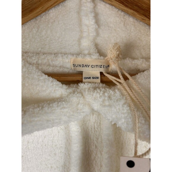 Sunday Citizen Blanket Hoodie White One Size NWT - Picture 5 of 10